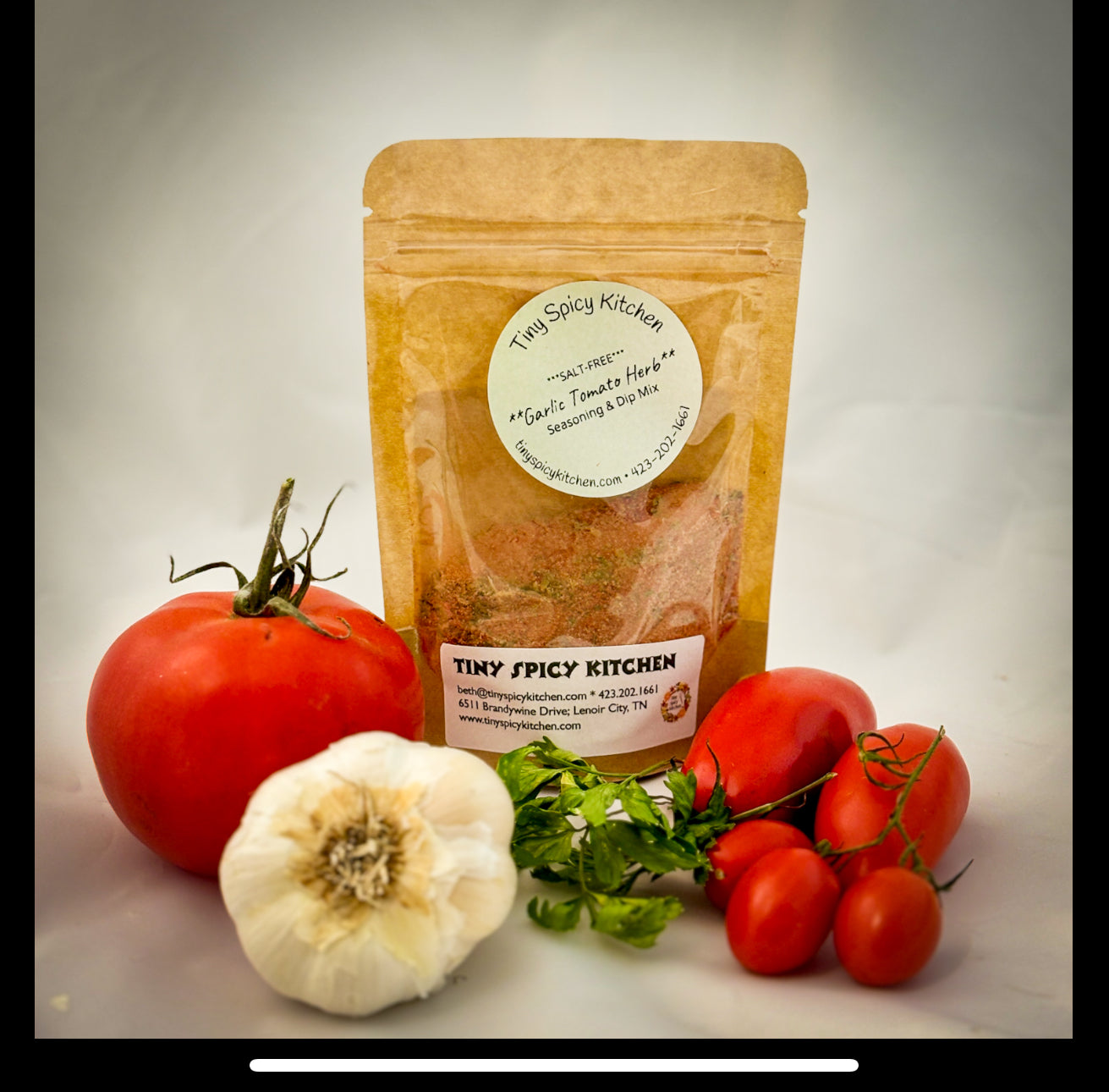 Garlicky Tomato Herb (NO SALT!)